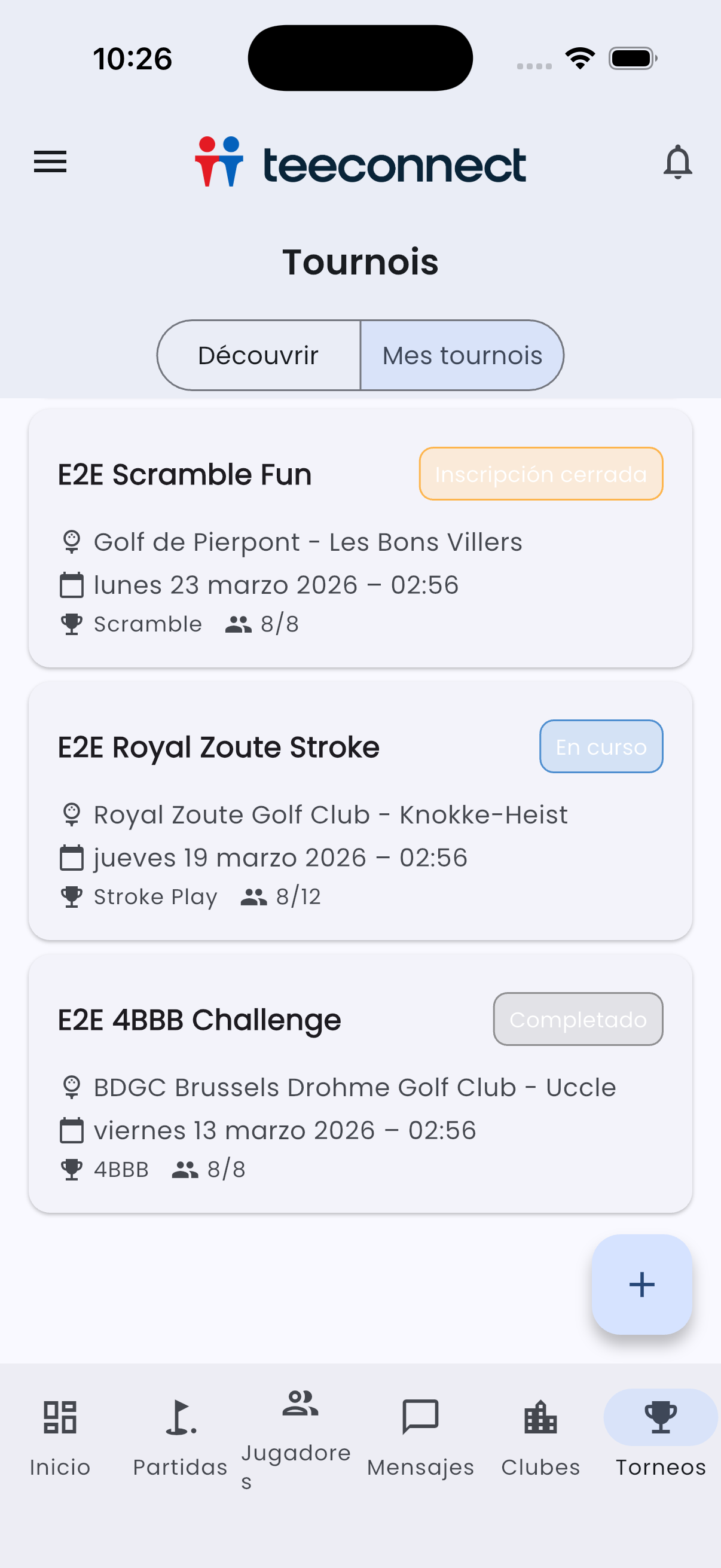 TeeConnect Tournaments