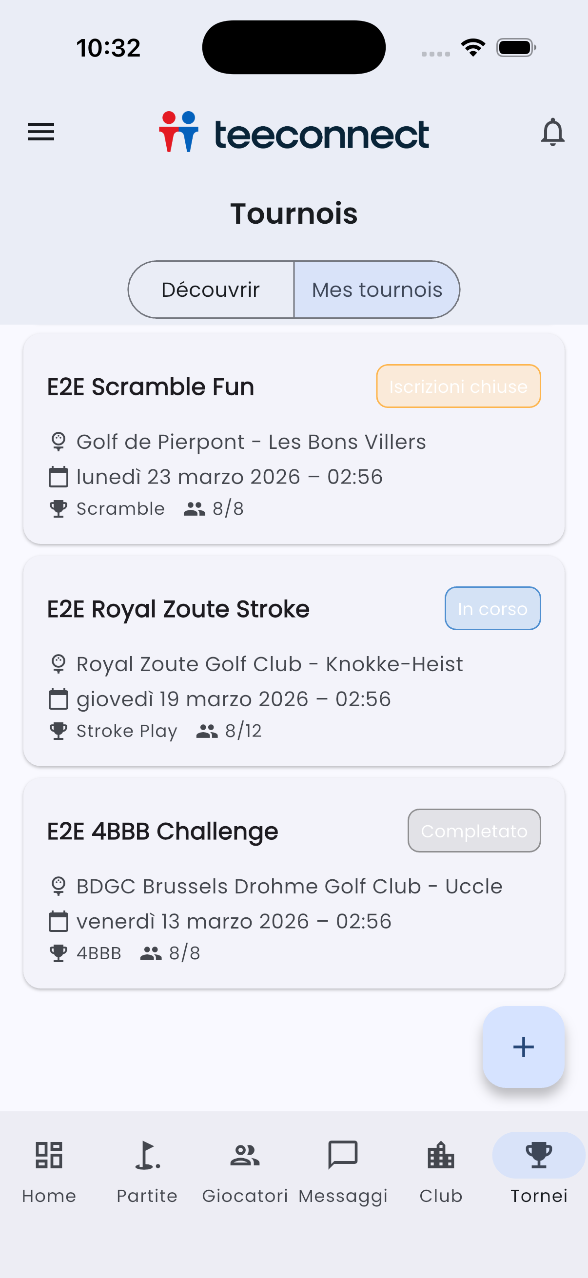 TeeConnect Tournaments