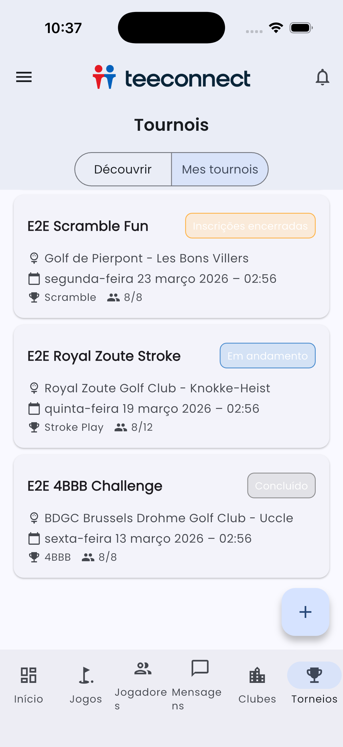 TeeConnect Tournaments