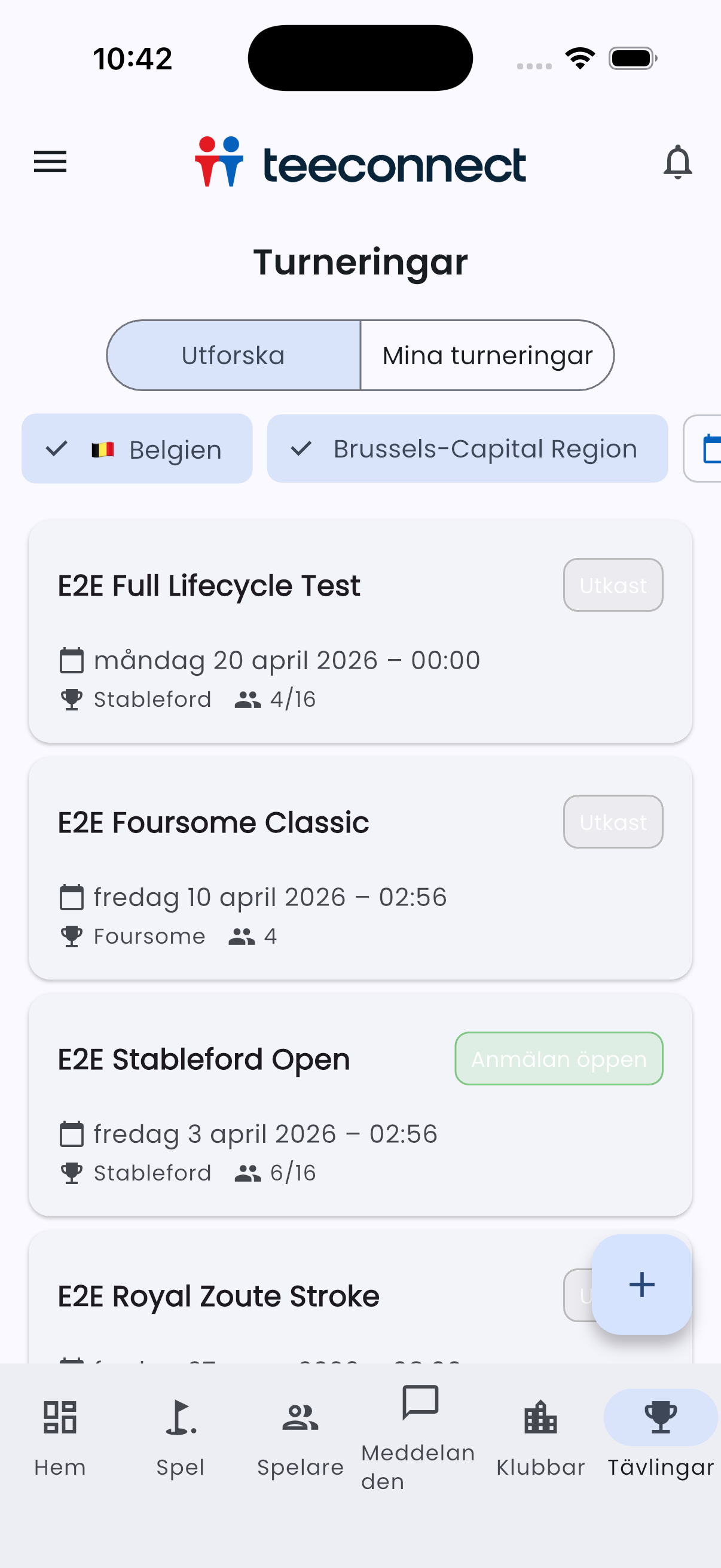 TeeConnect Tournaments